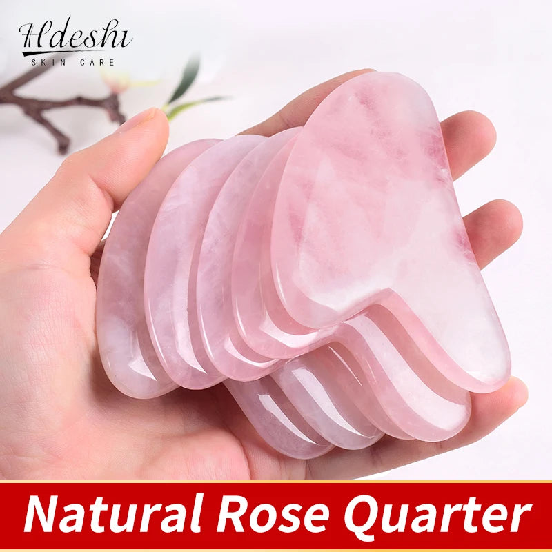 Gua Sha en pierre de jade, rituel visage anti-fatigue