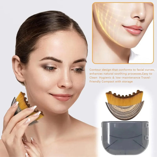 Brosse Contour Visage — Sculptante et Drainante