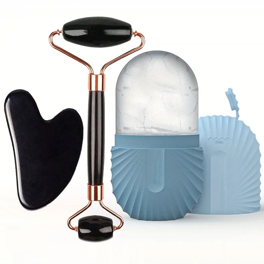 Coffret Rituel Visage — Rouleau, Gua Sha & Accessoires.