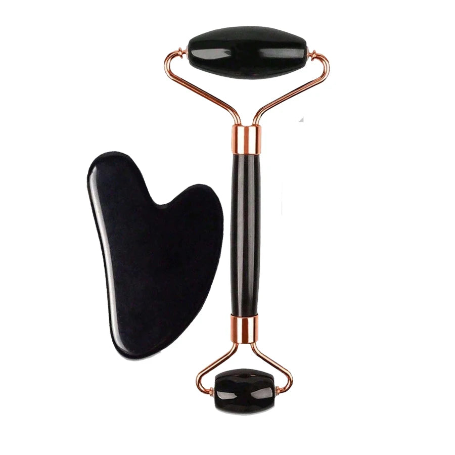 Coffret Rituel Visage — Rouleau, Gua Sha & Accessoires.