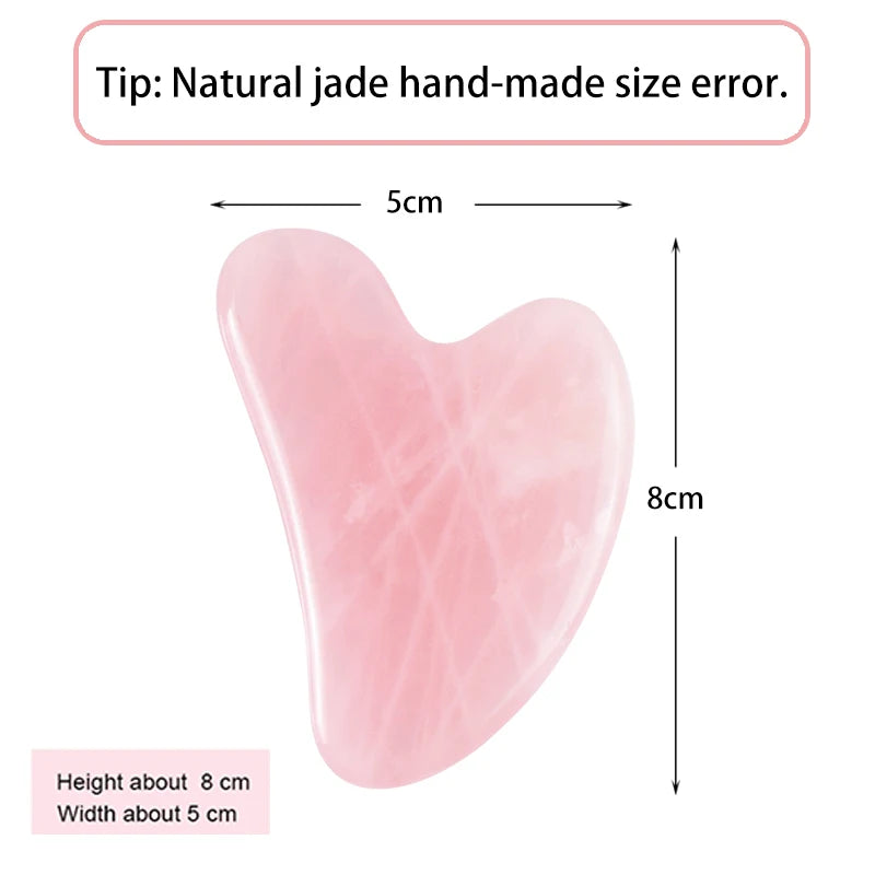 Gua Sha en pierre de jade, rituel visage anti-fatigue