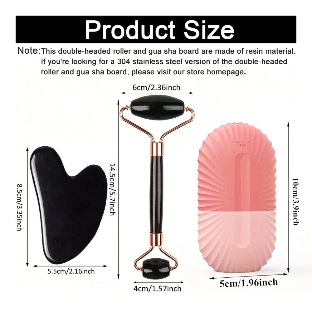 Coffret Rituel Visage — Rouleau, Gua Sha & Accessoires.