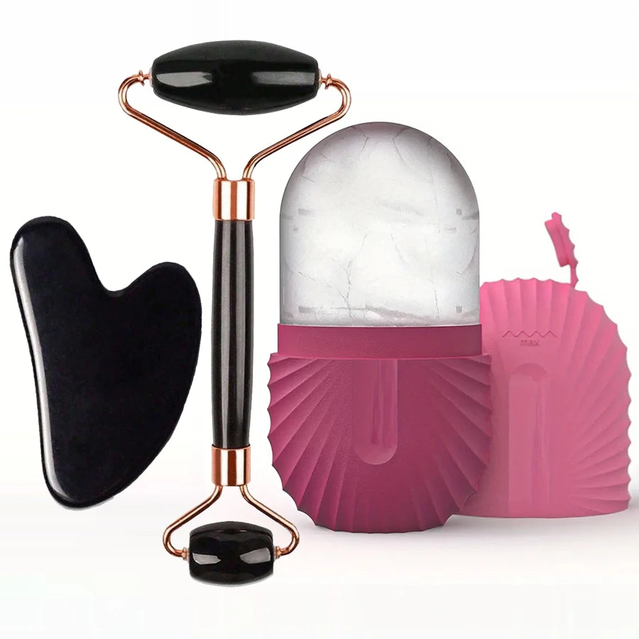Coffret Rituel Visage — Rouleau, Gua Sha & Accessoires.