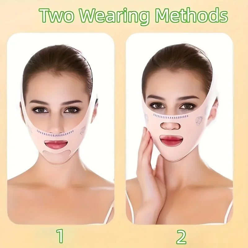 Masque Liftant V-Face Respirant - Réducteur de Double Menton et Sculpteur de Contours.