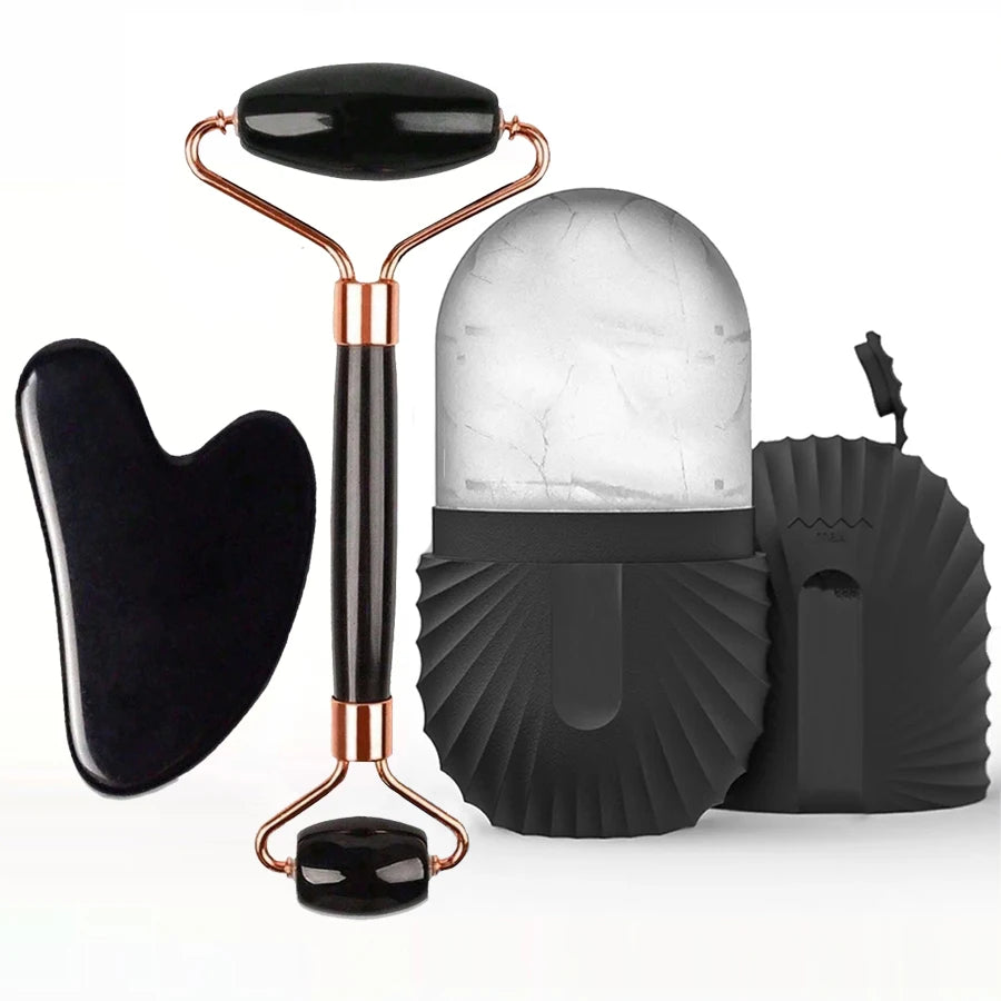Coffret Rituel Visage — Rouleau, Gua Sha & Accessoires.