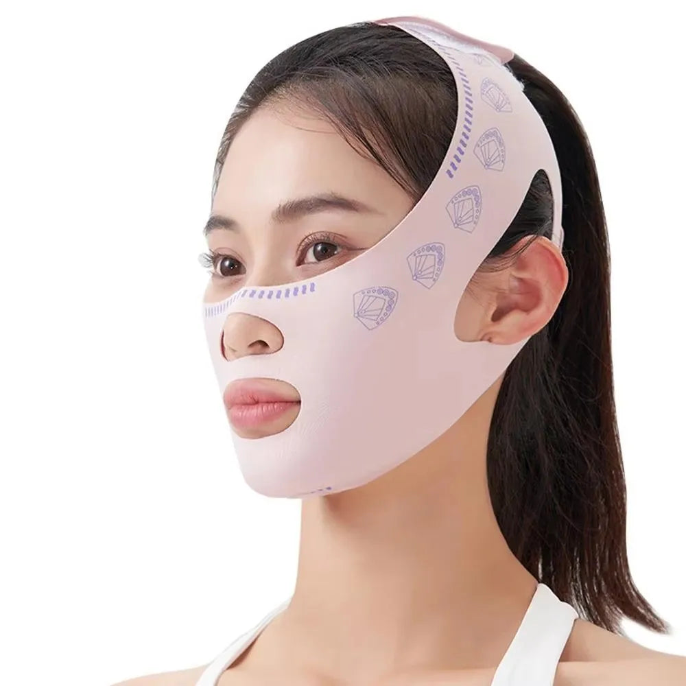 Masque Liftant V-Face Respirant - Réducteur de Double Menton et Sculpteur de Contours.